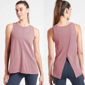 Athleta Foothill Split Back Tank- Pink